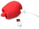 Bloomgasm - French Rose Licking and Vibrating Stimulator - Red - Image 8