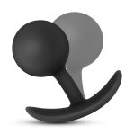 Anal Adventures - Platinum - Silicone Vibra Plug - Black - Image 2