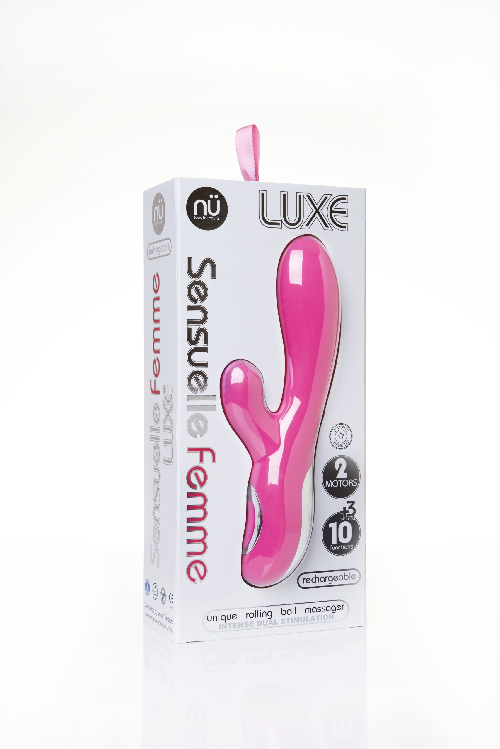 Md3cGlf4w2CwlKcu66NAySeSRL2VlbeN Sensuelle Femme Luxe 10 Function Rabbit Massager - Pink - Image 1