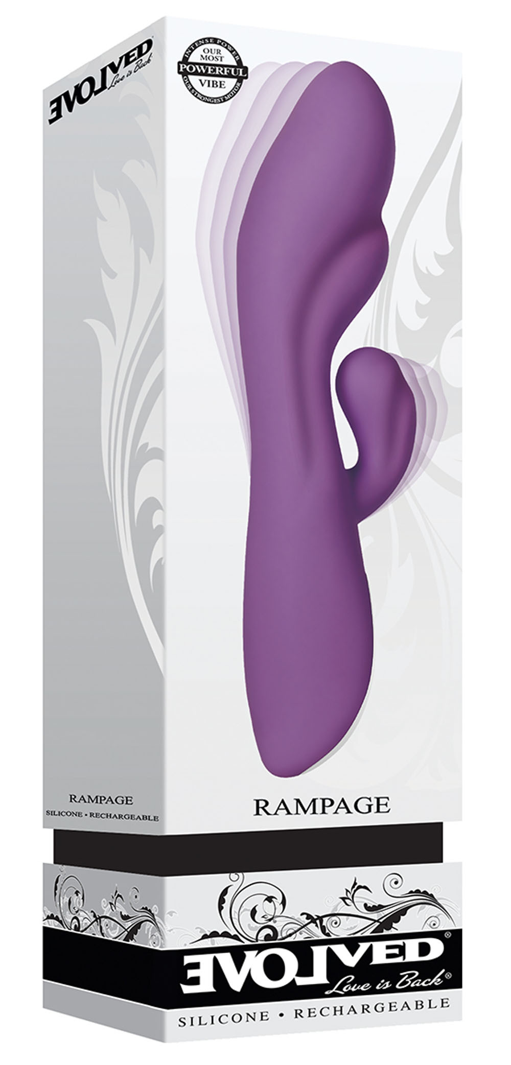 MgDYRnTUULzEB9ZAxUDjhGI1uW90pbiW Rampage Purple Silicone Vibe - Image 1
