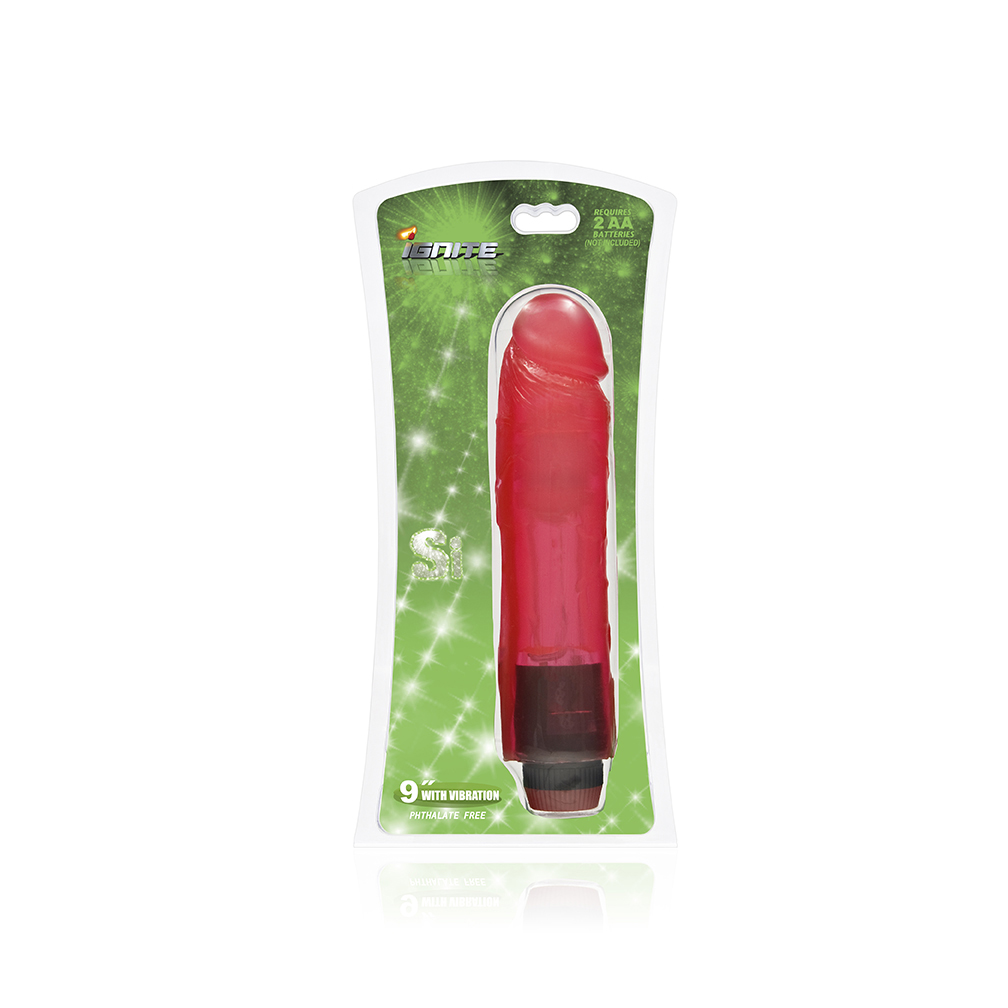 MhWfo3qxahRSiRPcPjccDy5SNGHgBQI3 9" Vibrating Cock - Red - Image 1