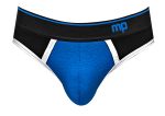 Retro Sport Panel Thong - L/ XL - Black/ Blue - Image 5