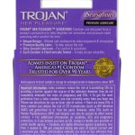 Trojan Her Pleasure Sensations Lubricated Condoms - 3 Pack