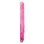 B Yours 14 Inch Double Dildo - Pink - Image 2