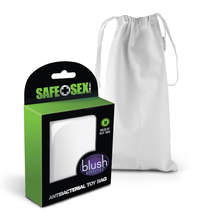 NLfMT6nE30Lo9nJYFo7JQlHY8IxywtX7 Safe Sex - Antibacterial Toy Bag - Medium - 24 Piece Counter Display - Image 1