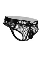 Cock Pit Net Cock Ring Thong - L/ XL - Black - Image 2