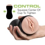 M for Men - Soft and Wet - Pussy With Pleasure Ridges - Self Lubricating Stroker Cup - Vanilla - Image 3