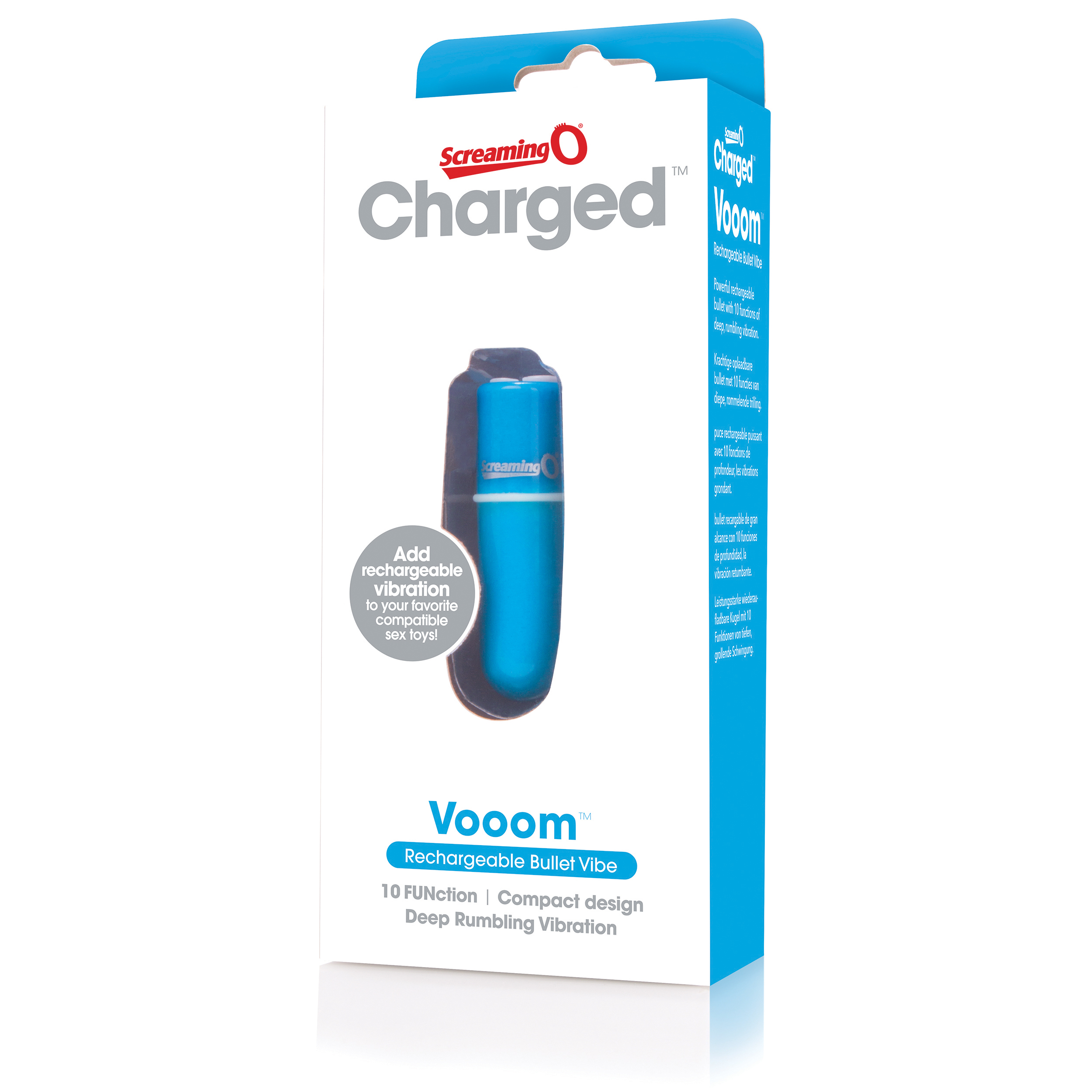 NTbbaB16pQCXmQFBjjbxHNIrrcWjGGsM Charged Vooom Rechargeable Bullet Vibe - Blue - Image 1