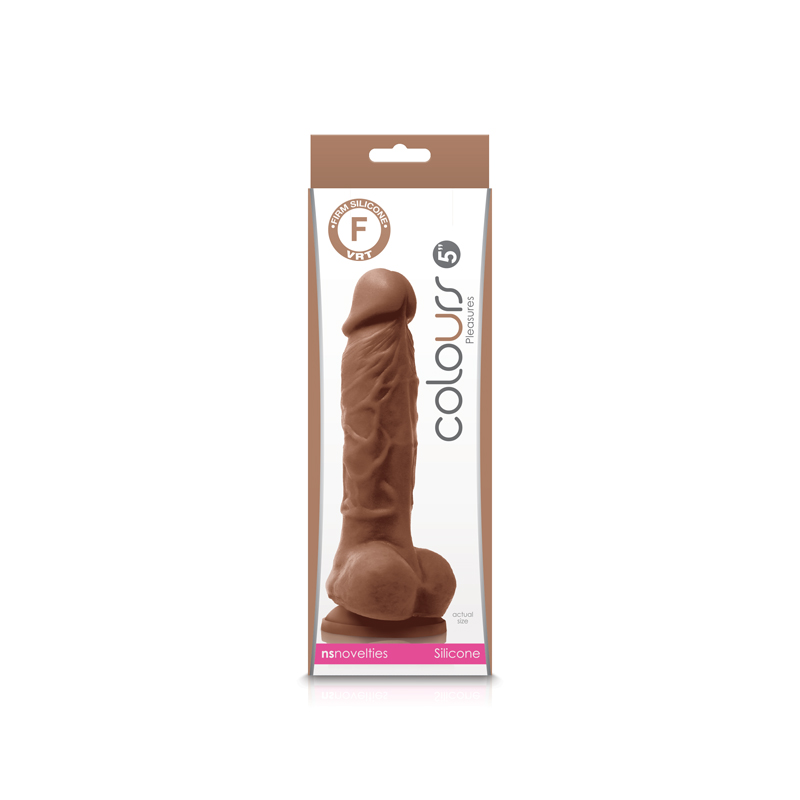 NVnJRBnaOEDRdKmGwFJLiXSFH8w4Tter Colours - Pleasures - 5 Inch Dildo - Brown - Image 1