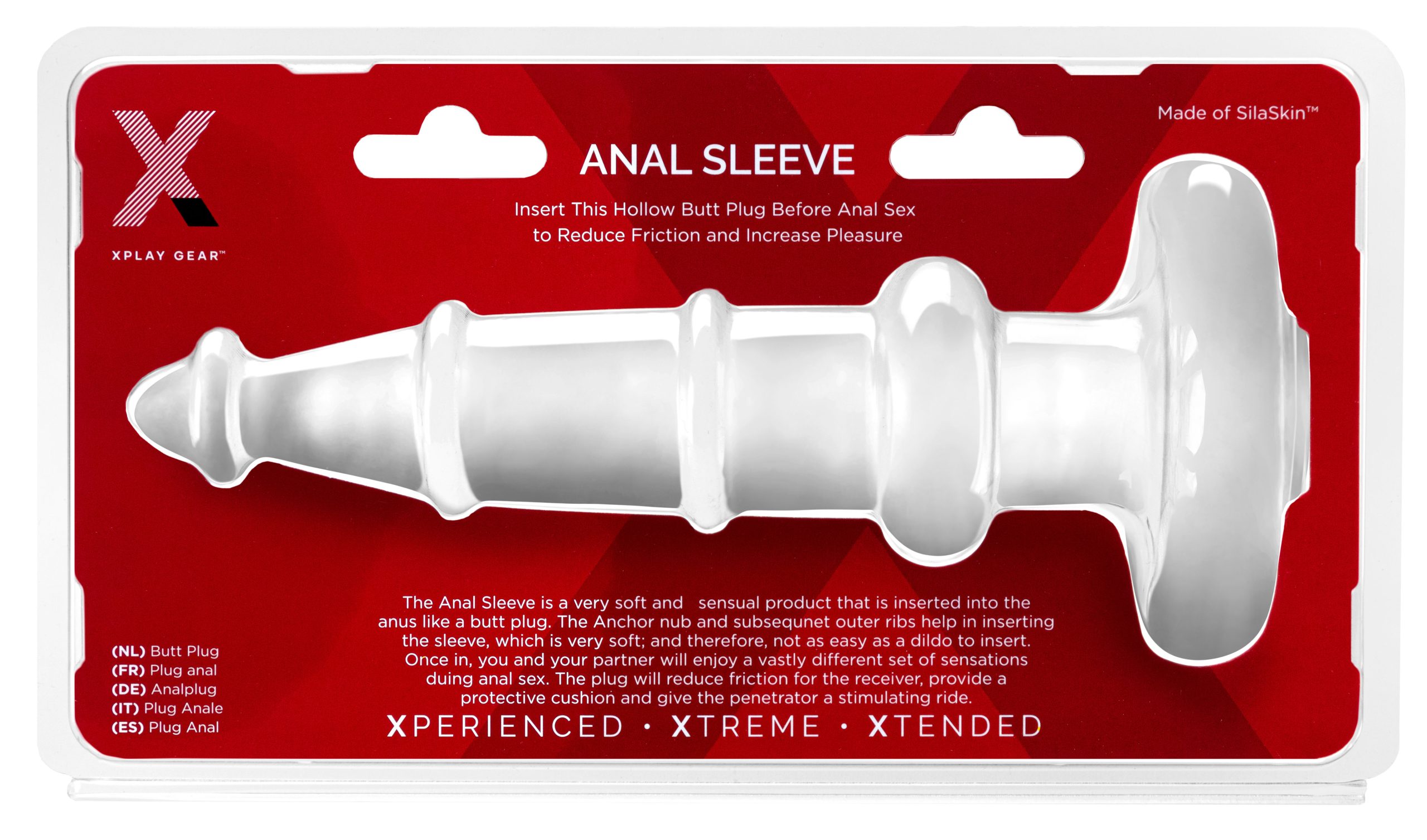 NfOTsElWsc7TDxfGbZOhynOIBuudLOdB Xplay Anal Sleeve Plug 7.0 Inch - Clear - Image 1