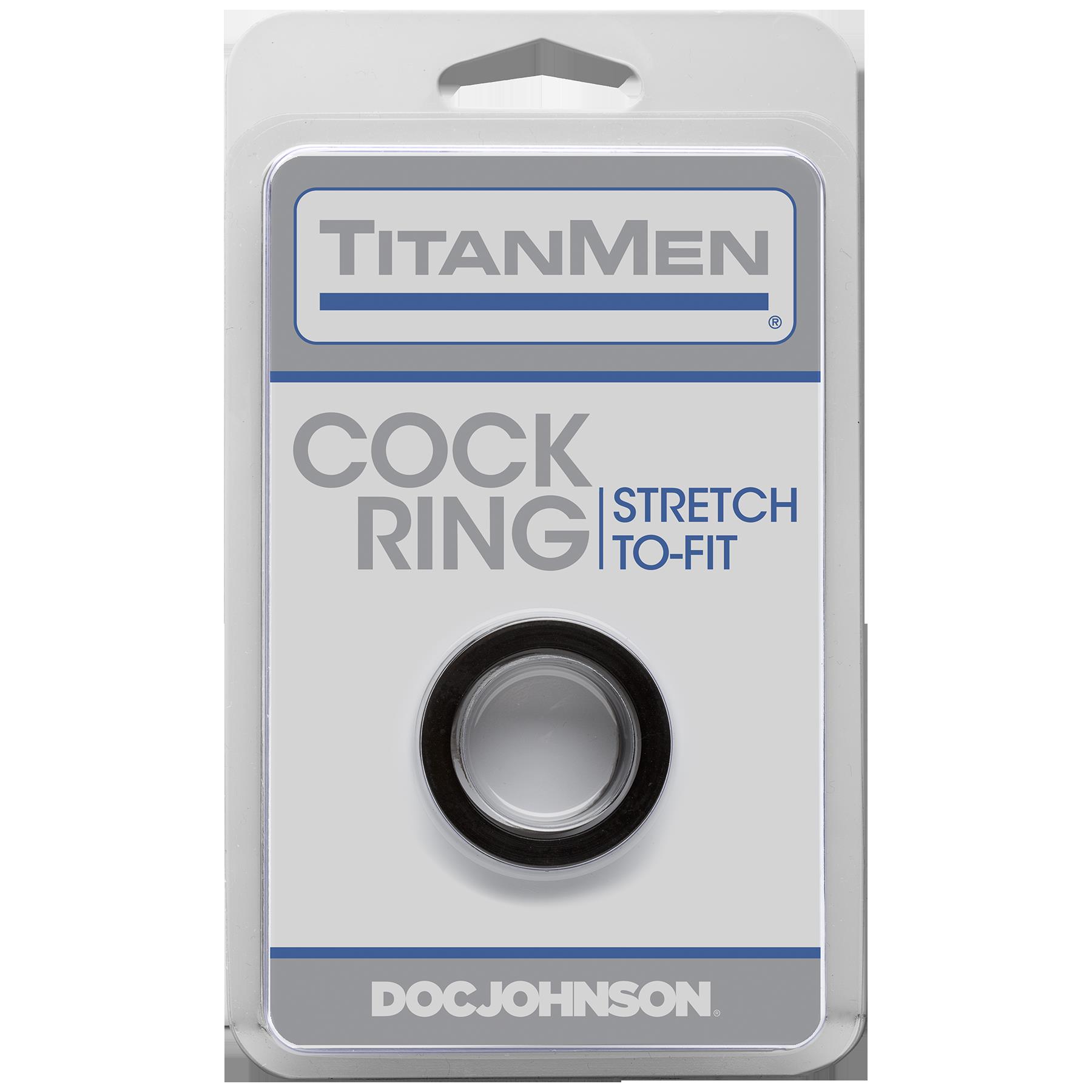 Nj8QGz6gvZHIm3t88DNGf68ie61UamF4 Titanmen Cock Ring - Black - Image 1