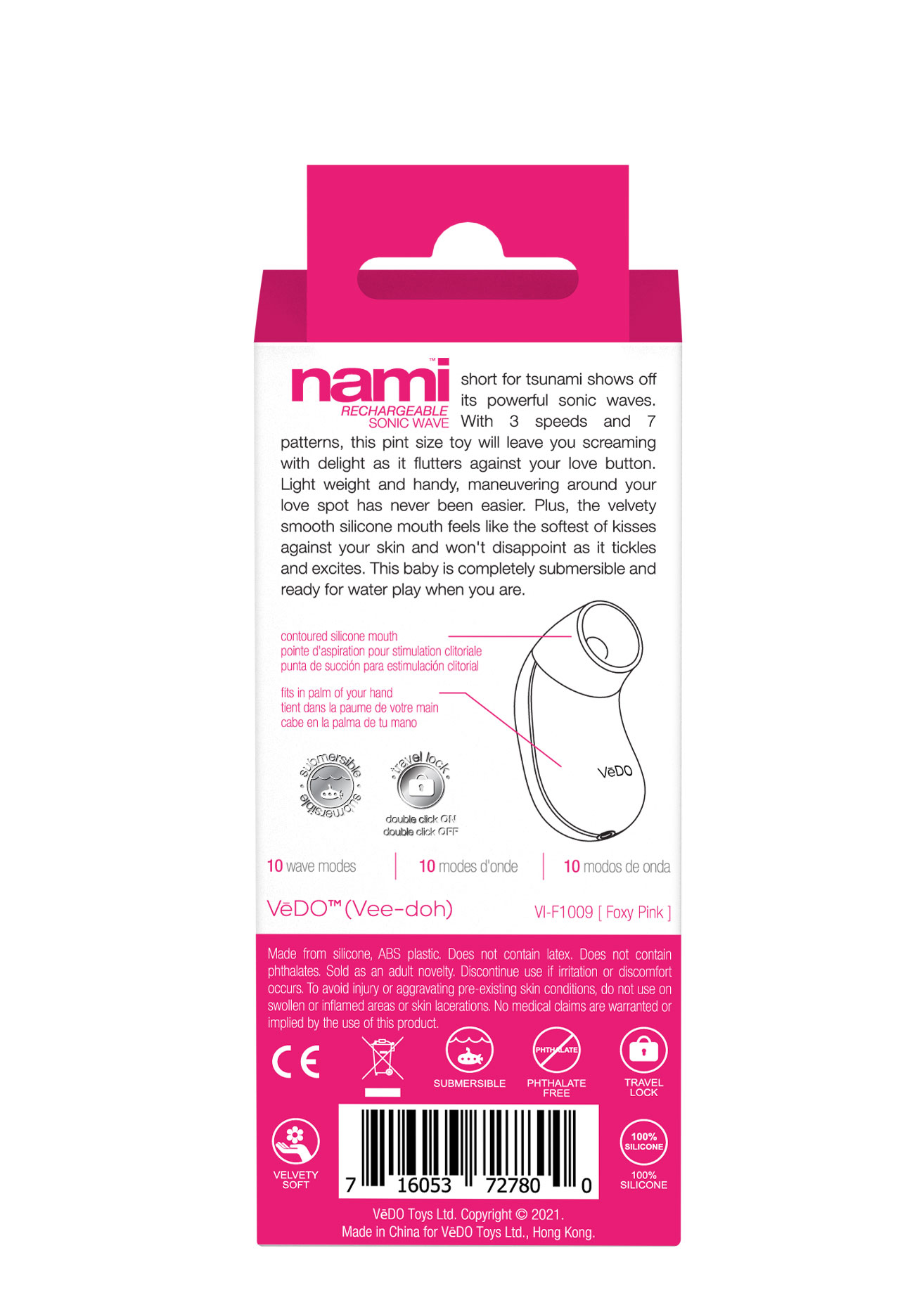 Nx4VtauM44LFsaZw971gPR0H0IY9Dzh8 Nami Rechargeable Sonic Vibe - Foxy Pink - Image 1