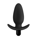 Anal Adventures - Platinum - Silicone Saddle Plug - Black