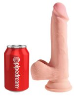 King Cock Plus Triple Density 7.5 Inch Cock With Balls - Flesh - Image 5