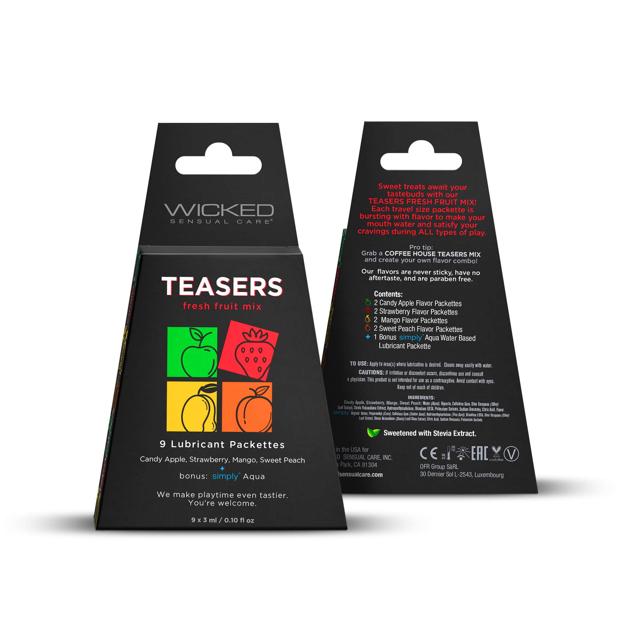 O8PbHZJ214sE3X7hvccikhXR2PeuIlP3 Teasers Fresh Fruit Mix - 9 Lubricant Packettes - 2 Each - Image 1