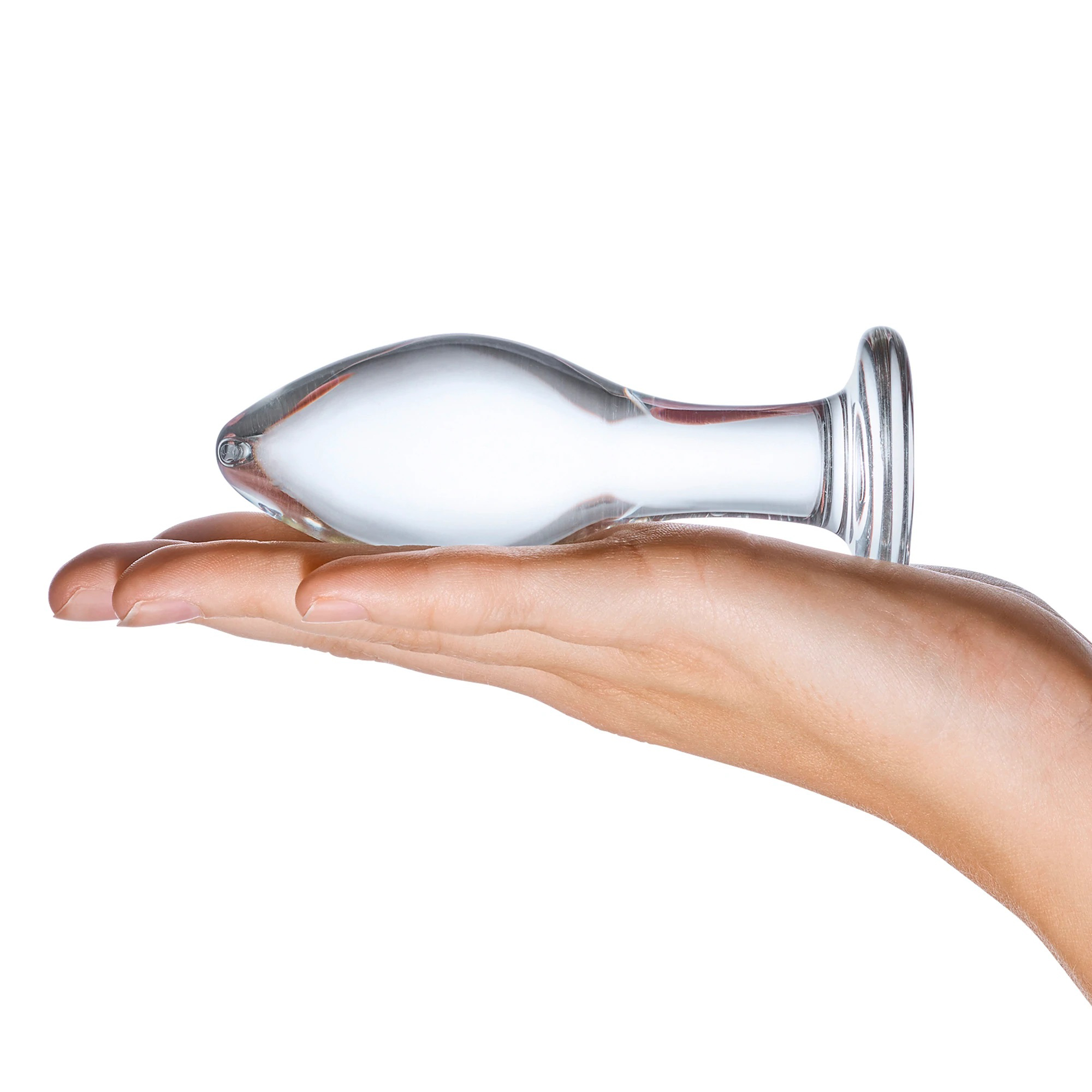 OLsEOrEiKPKS9zF9zMusOlRSvh3mlVel 4 Inch Classic Handblown Glass Butt Plug - Image 1