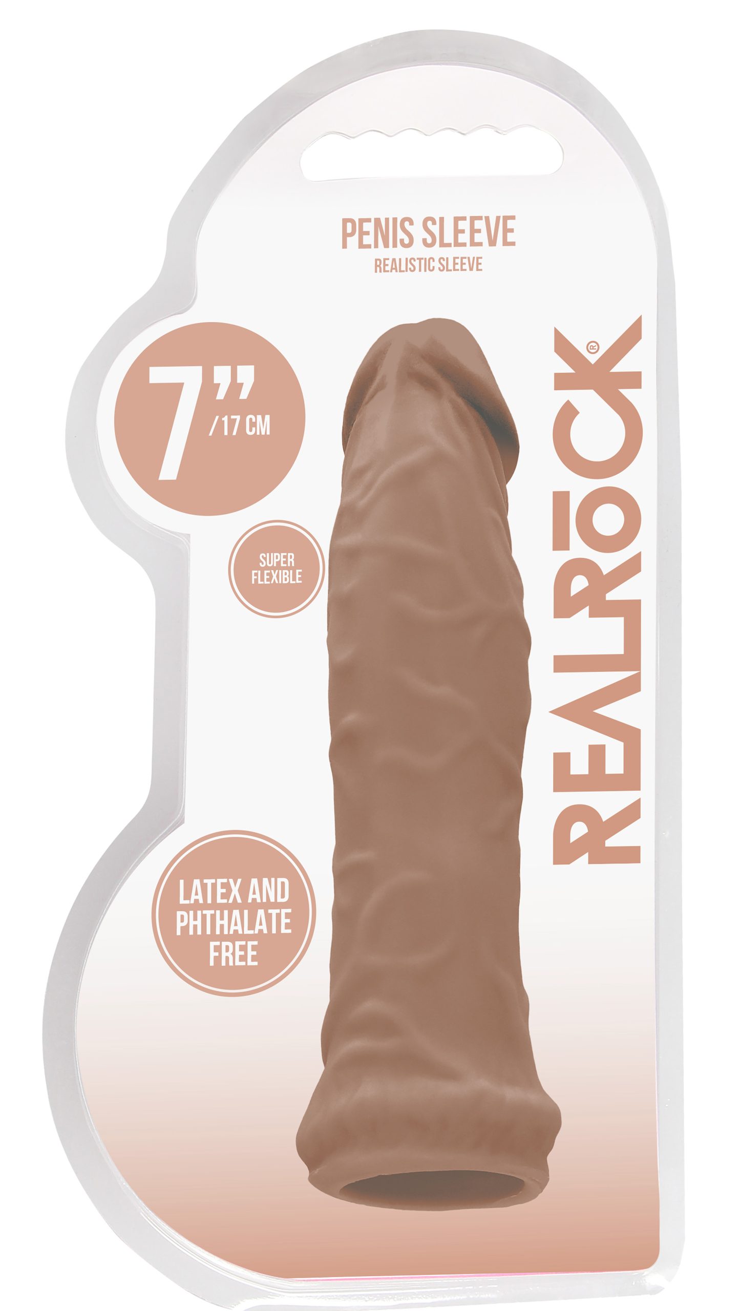 OQOOYlxE98BkZKF9gfDj7Ftp6ZkjlJGA 6 Inch Penis Sleeve - Tan - Image 1