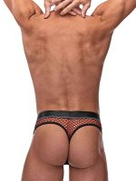 Cock Pit Net Cock Ring Thong - S/ M - Burgundy - Image 5