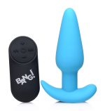 21x Silicone Butt Plug With Remote - Blue - Image 3
