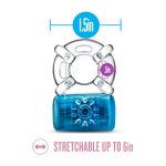Play With Me - Pleaser Rechargeable C-Ring - Blue - Image 4
