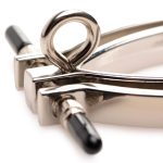 Pussy Tugger Adjustable Pussy Clamp With Leash - Silver - Image 5
