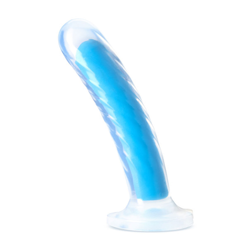 OqRfkALTd396k1ZnvZkPPsHSyetQcBhE Neo Elite - Glow in the Dark - Tao - 7 Inch Silicone Dual Density Dildo - Neon Blue - Image 1