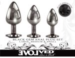 Black Gem Anal Plug Set - Image 3