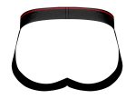 Retro Sport Panel Jock - S/ M - Black/ Red