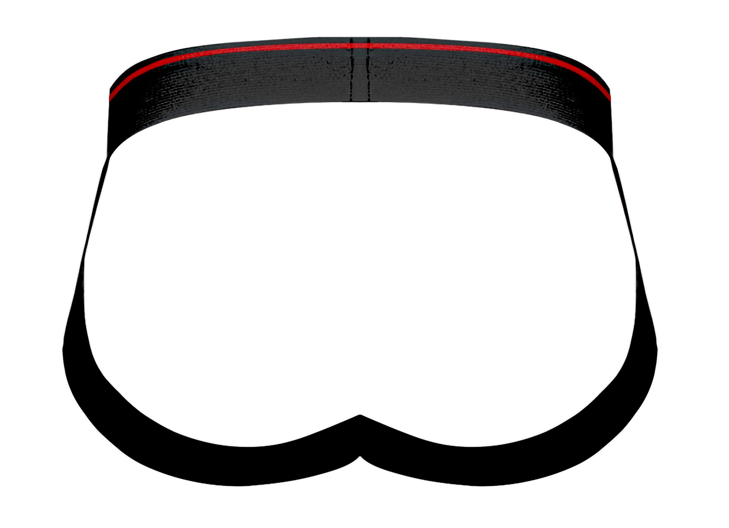 OyQLbNz9ZuWPaNbhDGLXPnw1a5vcjtxo Retro Sport Panel Jock - S/ M - Black/ Red - Image 1