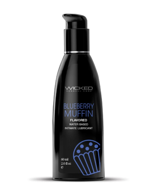 OyScgG5U9uoQ3nb3chTfkr6PsLAaEIb8 Aqua Blueberry Muffin Flavored Water Based Intimate Lubricant - 2 Fl. Oz. - Image 1