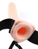 Fetish Fantasy Series 8-Inch Vibrating Hollow Strap-on - Flesh - Image 3