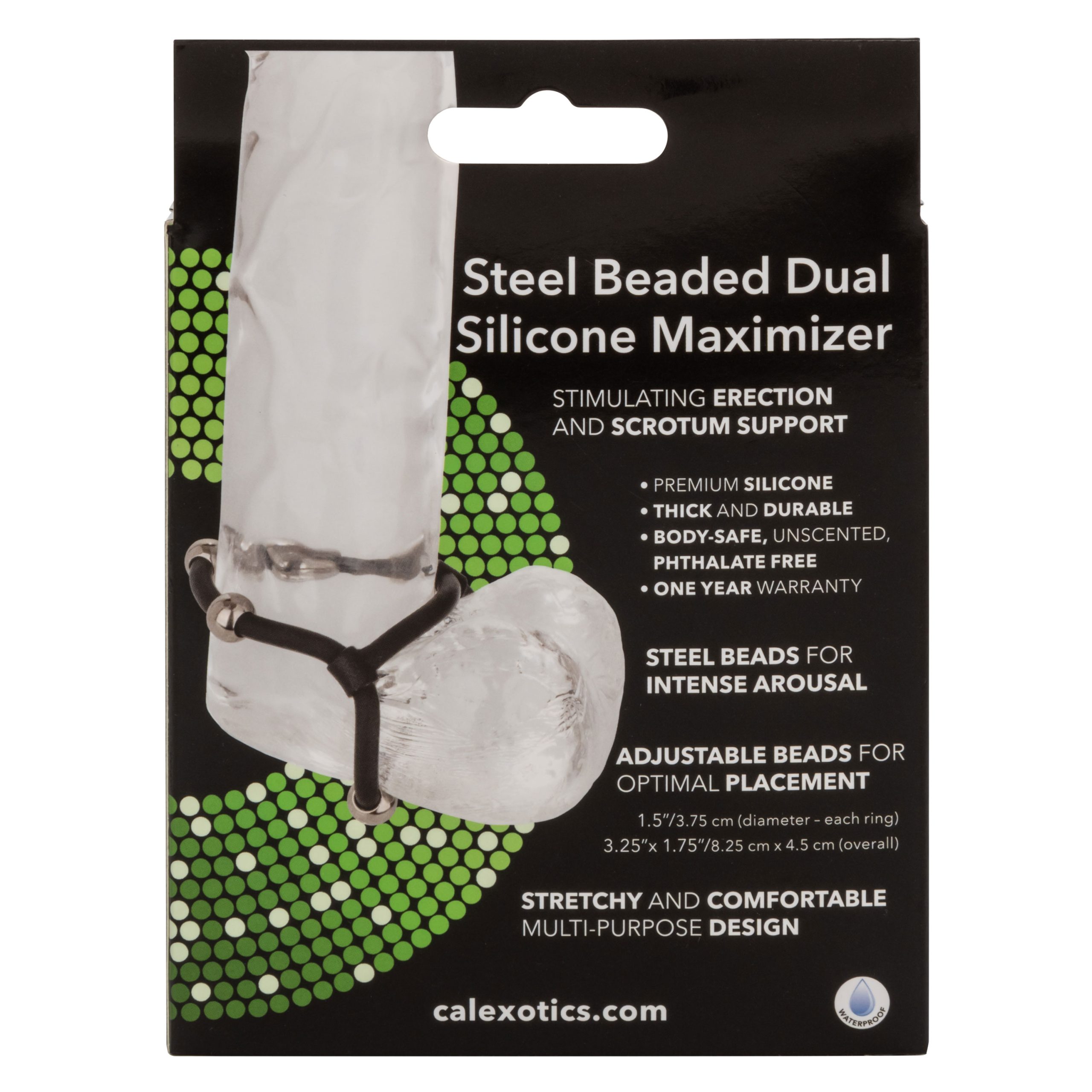 PDNLYOzEhymroc9xTRiuwvUArb02pjuS Steel Beaded Dual Silicone Maximizer - Image 1