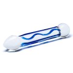 6.5 Inch Full Tip Textured Glass Dildo - Image 3