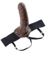 Fetish Fantasy Series 8 Inch Hollow Strap-on - Brown - Image 3