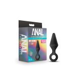 Anal Adventures Platinum - Silicone Loop Plug - Medium - Black - Image 6