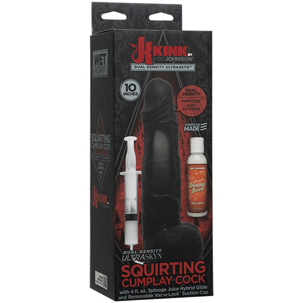 PT0RNrTDSeAUZYrc6dqLLBvhi7UxIVml Kink - Wet Works - 10 Inch Dual Density Ultraskyn Squirting Cumplay Cock With Removable Vac-U-Lock Suction Cup - Image 1