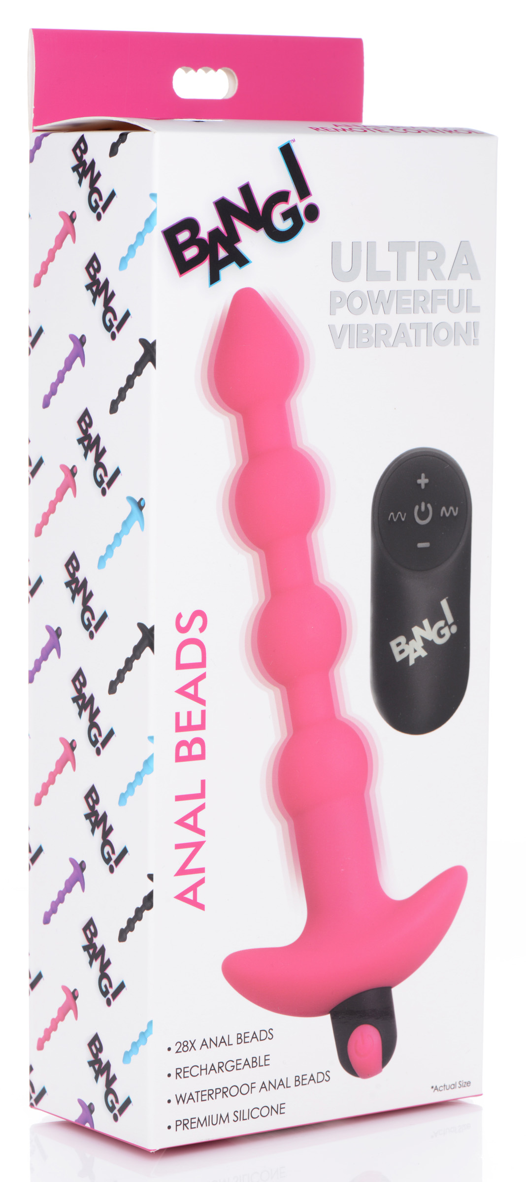 PVj6srQUAyJqirwRwWc8FkSHT9PWN3dy Bang - Vibrating Silicone Anal Beads and Remote Control - Pink - Image 1