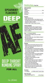 Deep Af - Spearmint Flavored Deep Throat Spray - 1 Oz