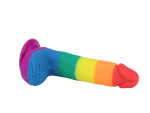 7.5" Pride Dildo - Rainbow - Image 3
