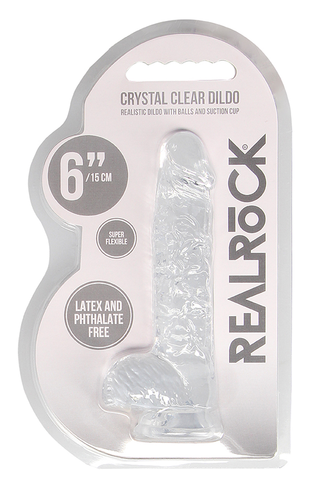 PgWplvacrNiCHF6bT1Ri20925kanxAbD 6 Inch Realistic Dildo With Balls - Translucent - Image 1