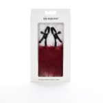 Sex and Mischief Enchanted Feather Nipple Clamps - Burgundy