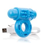 Charged Owow Rechargeable Vibe Ring - Blue - Image 4