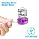 Play With Me - Pleaser Rechargeable C-Ring - Purple - Image 4