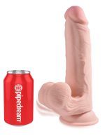 9 Inch Triple Density Cock With Swinging Balls - Light - Image 5