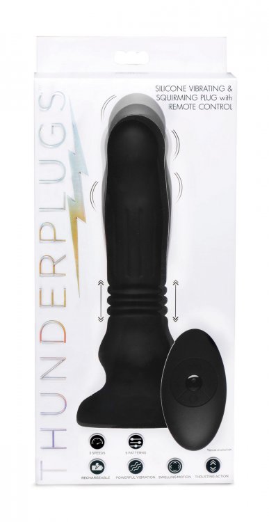 QEvzbkFJcIJmSyehVPrqDPooMYcczoFV Silicone Swelling & Thrusting Plug With Remote Control - Image 1