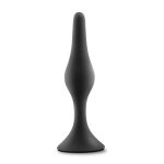 Anal Adventures Platinum - Silicone Beginner Plug - Medium - Black - Image 2