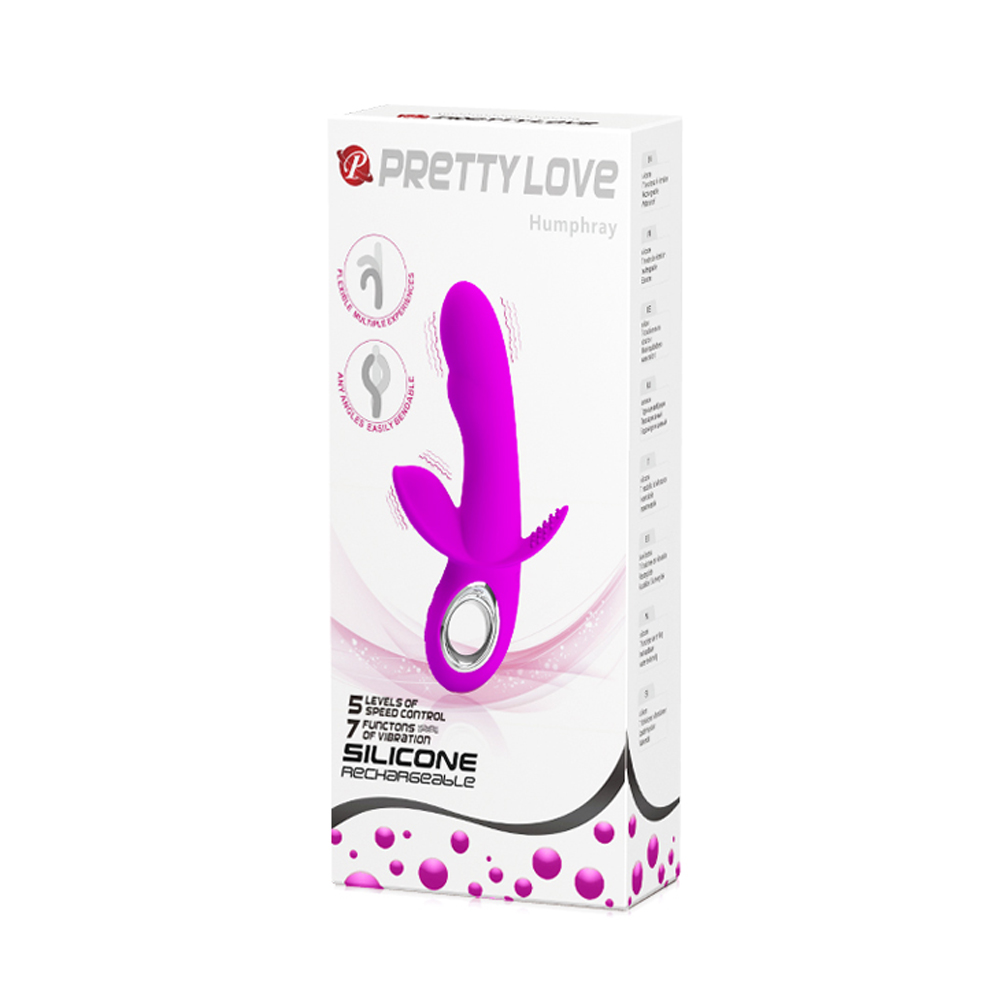 QQEazsWjSf5yI2so0uNgZ9976ZVPw4tG Pretty Love Humphrey Bendable Front and Back Rabbit - Fuchsia - Image 1