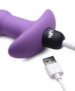Bang - Vibrating Silicone Anal Beads and Remote Control - Purple - Image 4