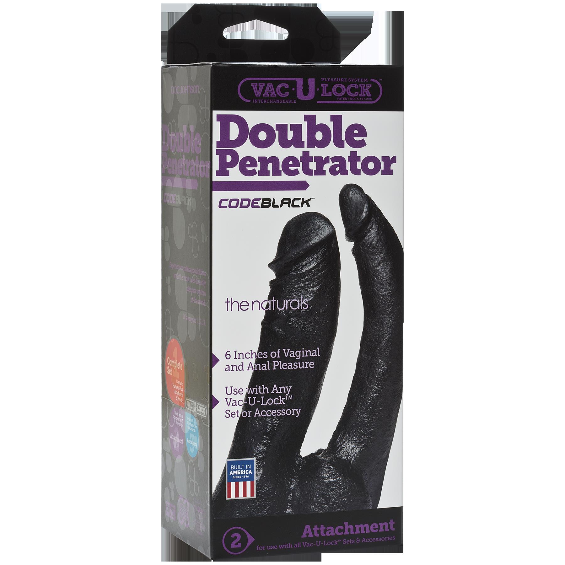 QWnsnAM5EjSTKihEQmAaJr6eYCywYOXA Vac-U-Lock Codeblack Double Penetrator - Image 1