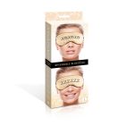 The 9's Xoxo/zzz Satin Blindfold - Black/gold